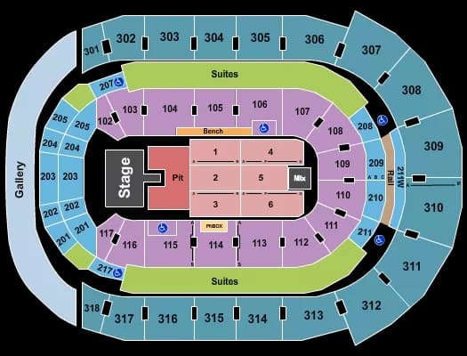 KORN Seating Map Seating Chart