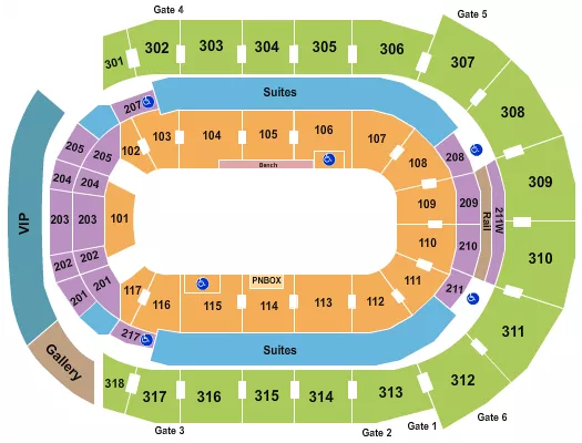 RODEO Seating Map Seating Chart