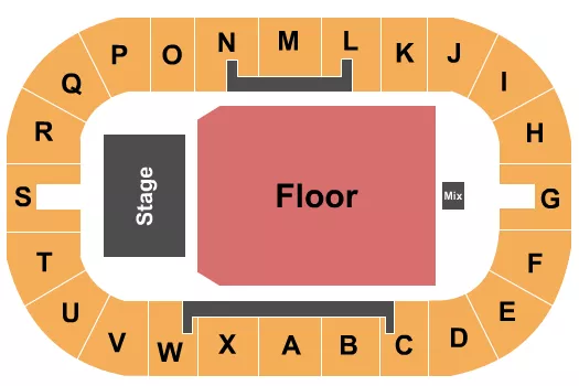ENDSTAGE RESERVED Seating Map Seating Chart