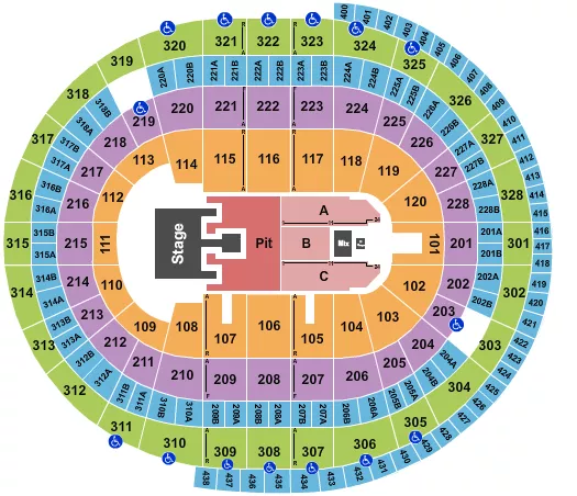 BAILEY ZIMMERMAN Seating Map Seating Chart