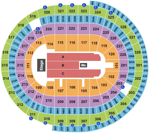 ENDSTAGE 4 Seating Map Seating Chart