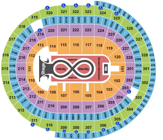KATY PERRY 1 Seating Map Seating Chart