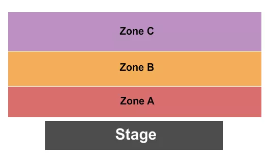 CANDLELIGHT ZONE A C Seating Map Seating Chart