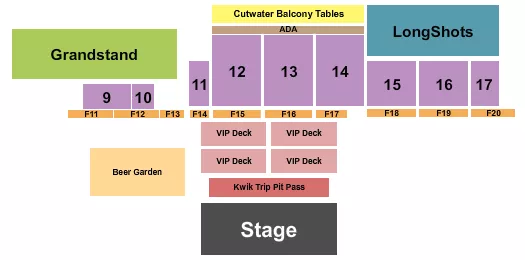 CANTERBURY PARK CONCERT SERIES Seating Map Seating Chart