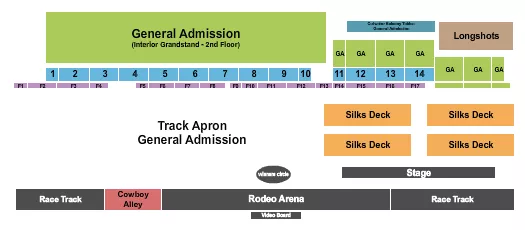 RODEO Seating Map Seating Chart
