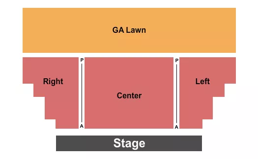 END STAGE Seating Map Seating Chart