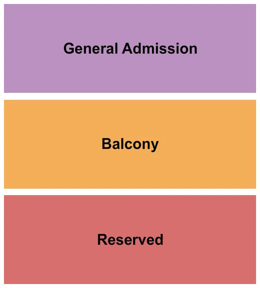 GA RESERVED BALCONY Seating Map Seating Chart