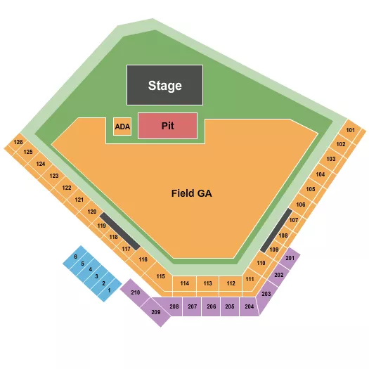CONCERT 3 Seating Map Seating Chart