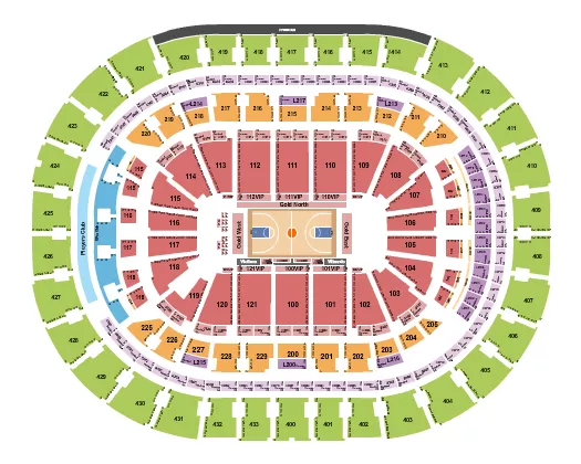 BASKETBALL RW Seating Map Seating Chart