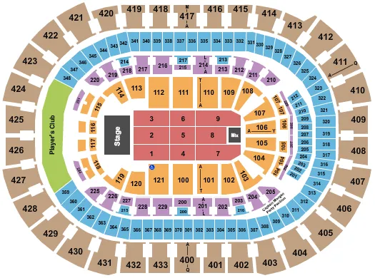 ENDSTAGE 2 Seating Map Seating Chart