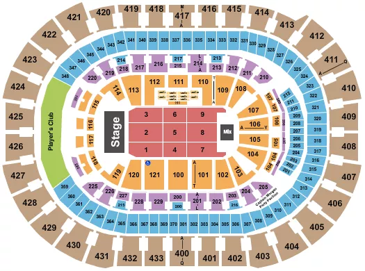 ENDSTAGE 7 Seating Map Seating Chart