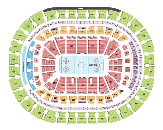 HOCKEY Seating Map Seating Chart
