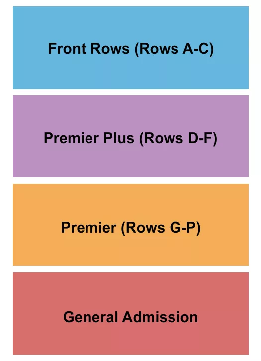 GA PREMIER PREMIER PLUS FRONT ROW Seating Map Seating Chart
