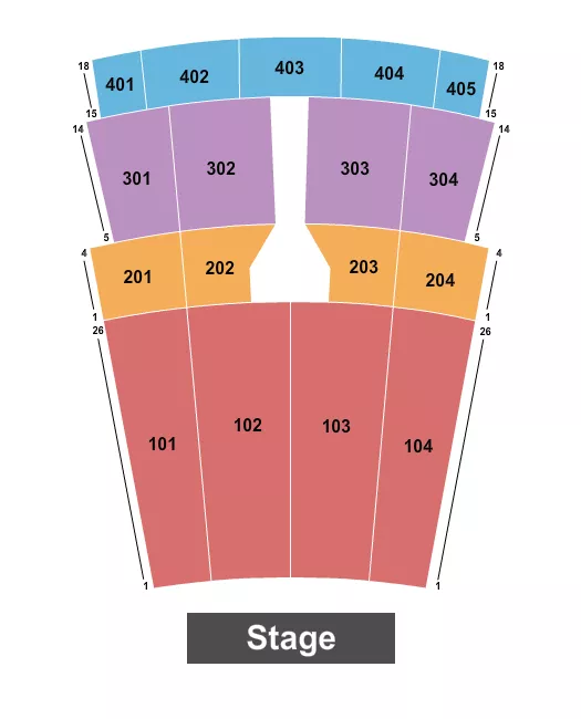 CAPITOL THEATRE IOWA ENDSTAGE 2 Seating Map Seating Chart