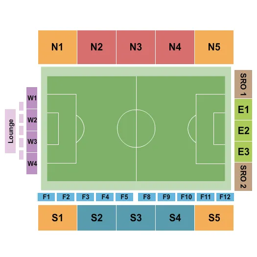 SOCCER Seating Map Seating Chart