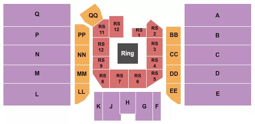 BOXING 2 Seating Map Seating Chart