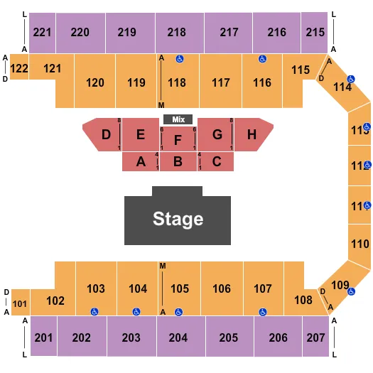 PAW PATROL LIVE Seating Map Seating Chart