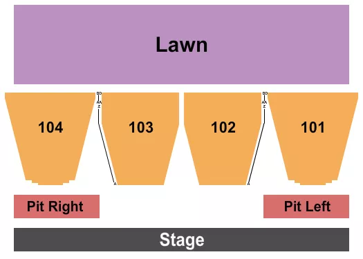 ENDSTAGE PIT L R Seating Map Seating Chart