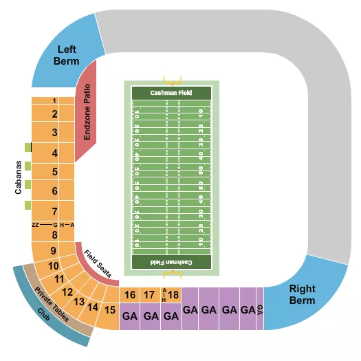 FOOTBALL 2 Seating Map Seating Chart
