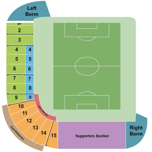 SOCCER Seating Map Seating Chart