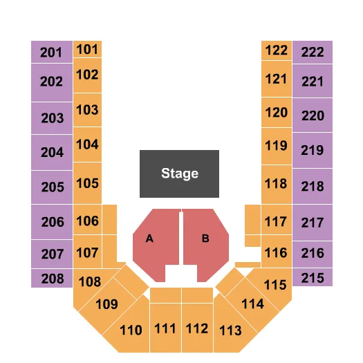 REO SPEEDWAGON Seating Map Seating Chart