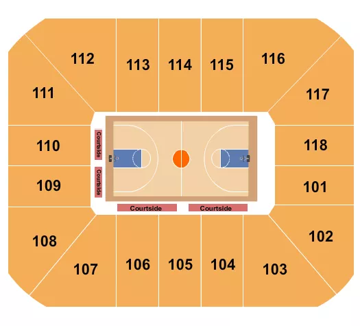 BASKETBALL Seating Map Seating Chart