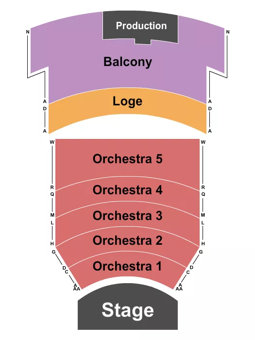 ENDSTAGE 2 Seating Map Seating Chart