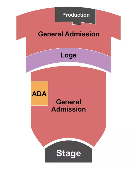 ENDSTAGE GA LOGE Seating Map Seating Chart