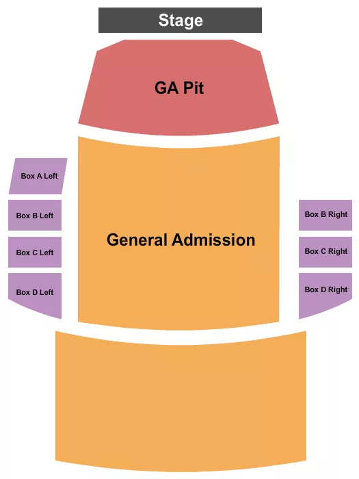 GA BOXES Seating Map Seating Chart