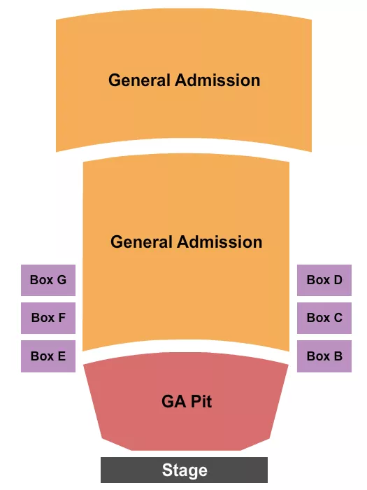 GA AND GA PIT 2 Seating Map Seating Chart