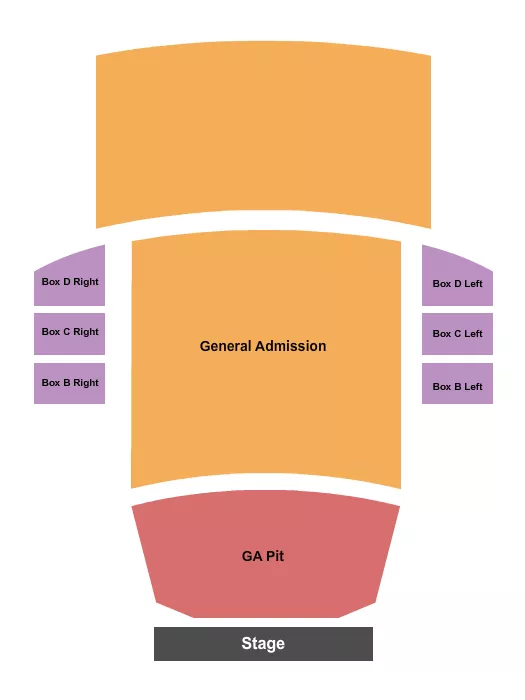GA AND GA PIT Seating Map Seating Chart