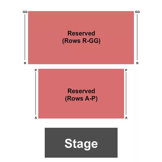 ENDSTAGE 2 Seating Map Seating Chart