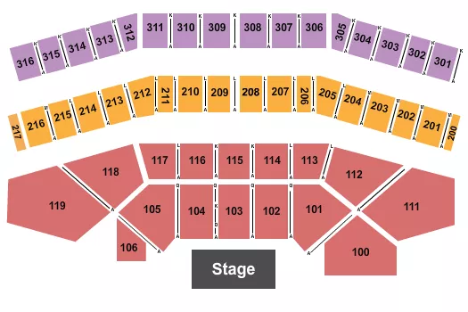 ENDSTAGE 4 Seating Map Seating Chart
