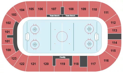 HOCKEY Seating Map Seating Chart