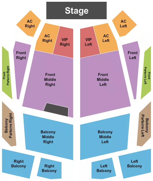 ENDSTAGE Seating Map Seating Chart