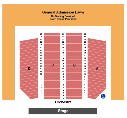 ENDSTAGE GA LAWN Seating Map Seating Chart