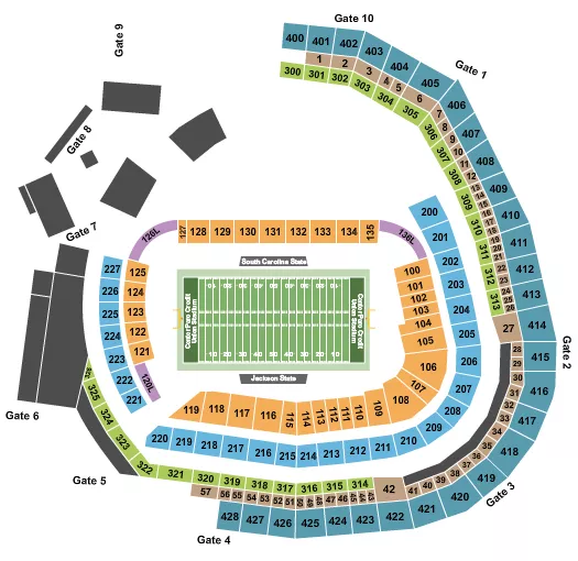 MEAC SWAC CHALLENGE Seating Map Seating Chart