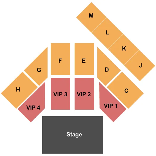 END STAGE Seating Map Seating Chart