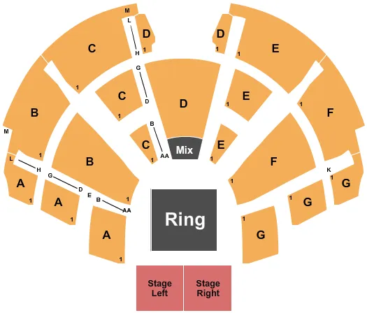 WRESTLING 2 Seating Map Seating Chart