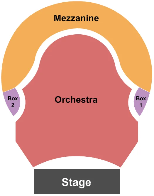 END STAGE Seating Map Seating Chart