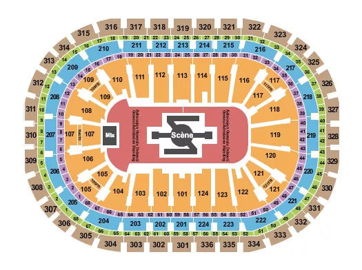 BURNA BOY Seating Map Seating Chart