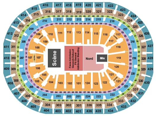 ENDSTAGE PIT 2 Seating Map Seating Chart