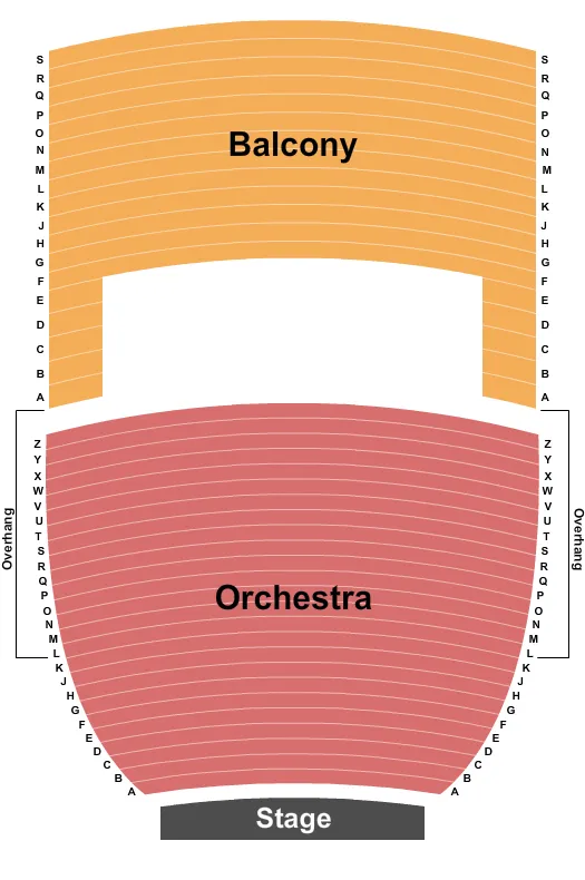SALA ANTONIO PAOLI AT CENTRO DE BELLAS ARTES LUIS A FERRE END STAGE Seating Map Seating Chart