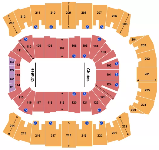 RODEO Seating Map Seating Chart