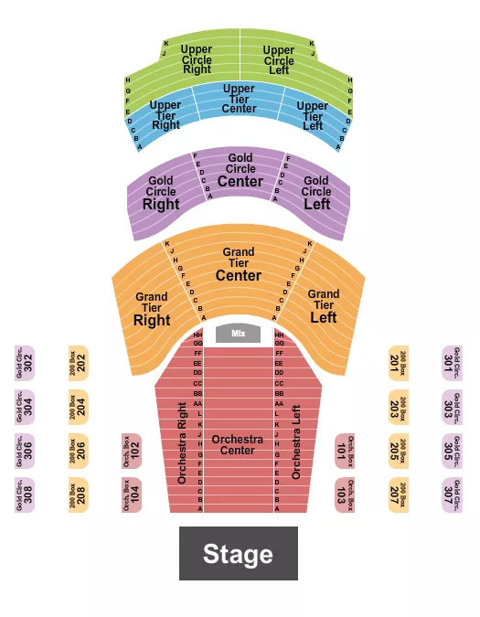 ENDSTAGE LRC 2 Seating Map Seating Chart