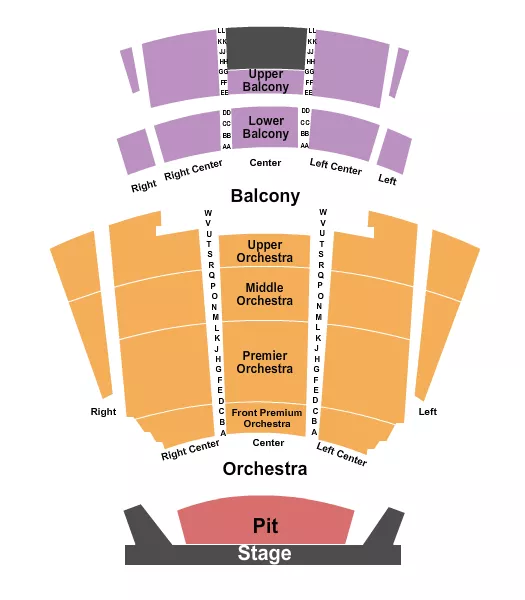 ENDSTAGE 2 Seating Map Seating Chart