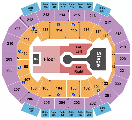 JOSIAH QUEEN Seating Map Seating Chart