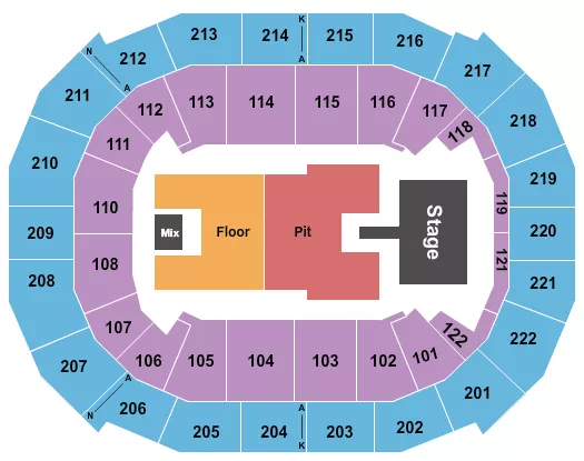 LORDE Seating Map Seating Chart