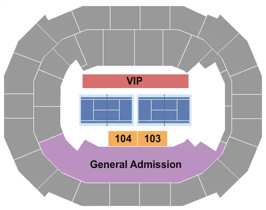 PICKLEBALL Seating Map Seating Chart