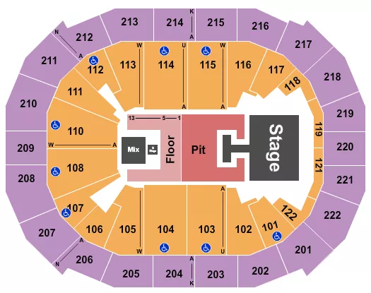 RILEY GREEN Seating Map Seating Chart